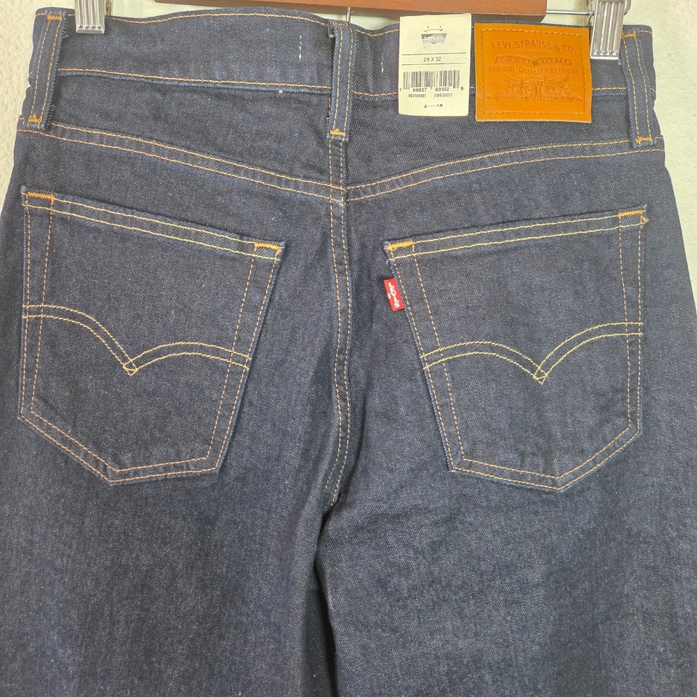 NWT Levis 726 High Rise Wide Leg Jeans Dark Wash Denim 29x32 - Picture 5 of 12